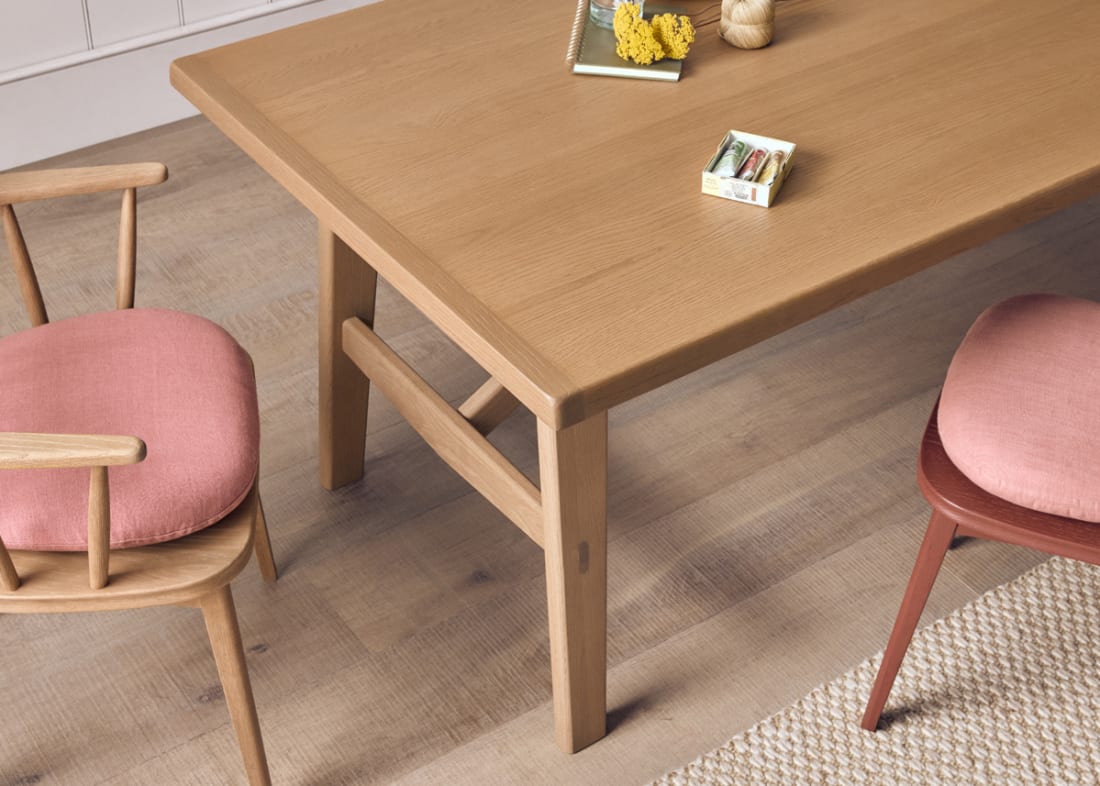 Barney Kitchen Table in Light Oak