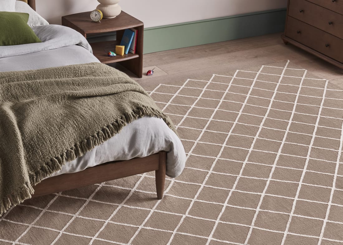 DIAMOND WOOL RUG TAUPE 02 033