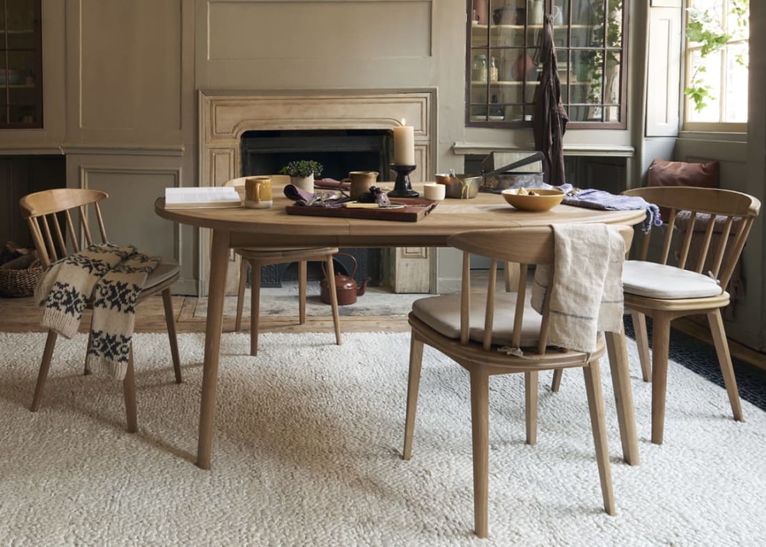 Parquet Pie Kitchen Table Extendable Round Parquet Dining Table Loaf