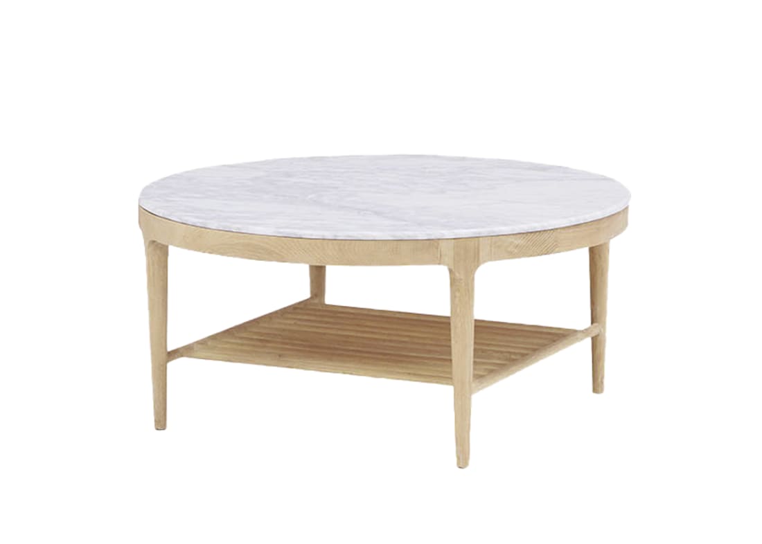 Marmo Coffee Table - Standard - Whitewashed Oak