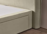 Pillow Talker Headboard in Tea Dunk Beige Slubby Twill