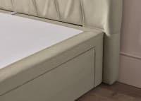 Snoozemuffin Headboard in Tea Dunk Beige Slubby Cotton