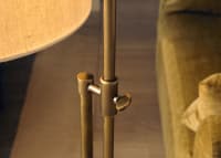 Trombone Floor Light - Standard - Antique Brass