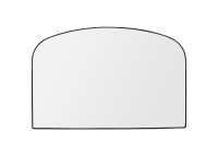 Wide Real Deal Arch Mirror in Blackened Bronze