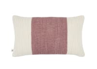 Knitty Stripe Wool Cushion - 40x66 - Raspberry Fool