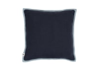 Bordy Edge Linen Cushion 43 x 43 cm in Dark Blue