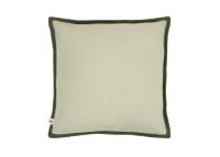 Bordy Edge Linen Cushion 43 x 43 cm in Light Green