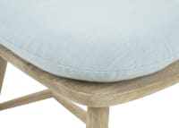 Soft Scoop Linen Seat Pad in Light Blue