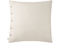 Easy Buttons Linen Cushion  60 x 60 cm in Chalk