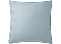 Easy Buttons Linen Cushion  60 x 60 cm in Pale Blue