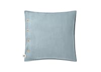 Easy Buttons Linen Cushion - 43 x 43 cm - Pale Blue