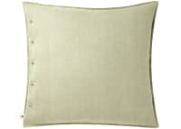 Easy Buttons Linen Cushion  60 x 60 cm in Light Green