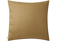Easy Buttons Linen Cushion  60 x 60 cm in Olive