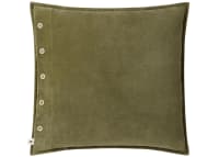 Easy Buttons Velvet Cushion 60 x 60 cm in Olive