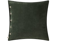 Easy Buttons Velvet Cushion 60 x 60 cm in Fir Green