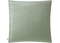 Easy Buttons Velvet Cushion 60 x 60 cm in Light Green