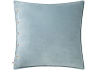 Easy Buttons Velvet Cushion 60 x 60 cm in Pale Blue