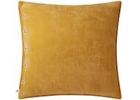 Easy Buttons Velvet Cushion 60 x 60 cm in Ochre
