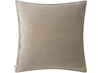 Easy Buttons Velvet Cushion 60 x 60 cm in Taupe