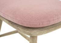 Soft Scoop Linen Seat Pad in Pink