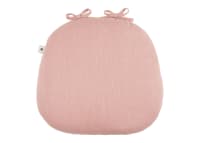 Soft Scoop Linen Seat Pad in Pink