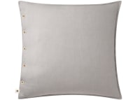Easy Buttons Linen Cushion  60 x 60 cm in Grey
