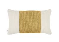 Knitty Stripe Wool Cushion - 40x66 - Butterscotch