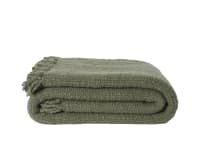 Wefty Wool Blanket 170 x 180 cm in Green
