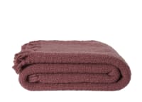 Wefty Wool Blanket 170 x 180 cm in Pink