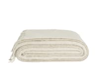 Chunky Wool Blanket 170 x 180 cm in Chalk