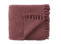 Wefty Wool Blanket 170 x 180 cm in Pink
