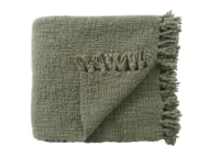 Wefty Wool Blanket 170 x 180 cm in Green