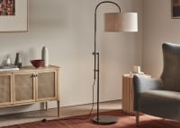 Trombone Floor Light - Standard - Blackened Bronze