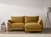 Slow Riser Chaise Sofa in Butterscotch Clever Velvet
