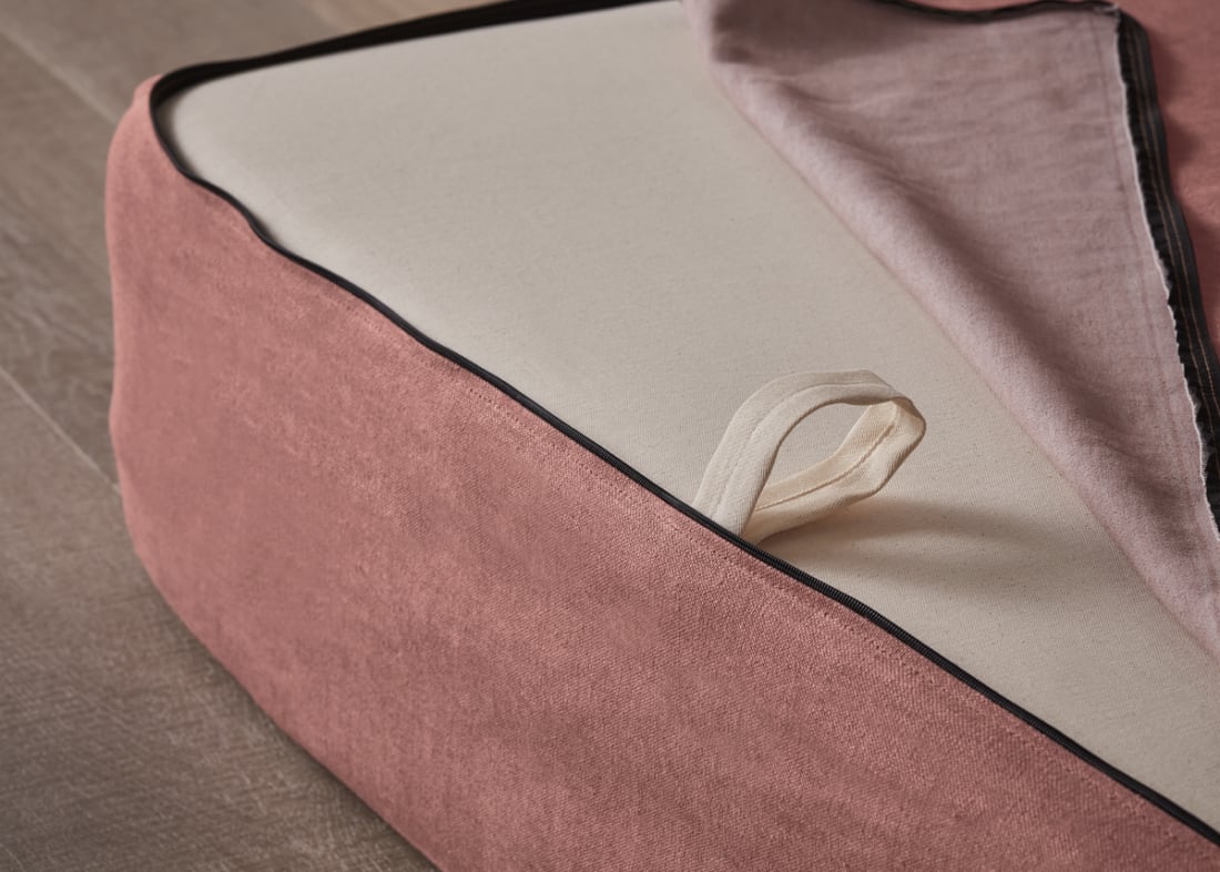 Slumberbox in Jam Sandwich Pink Linen