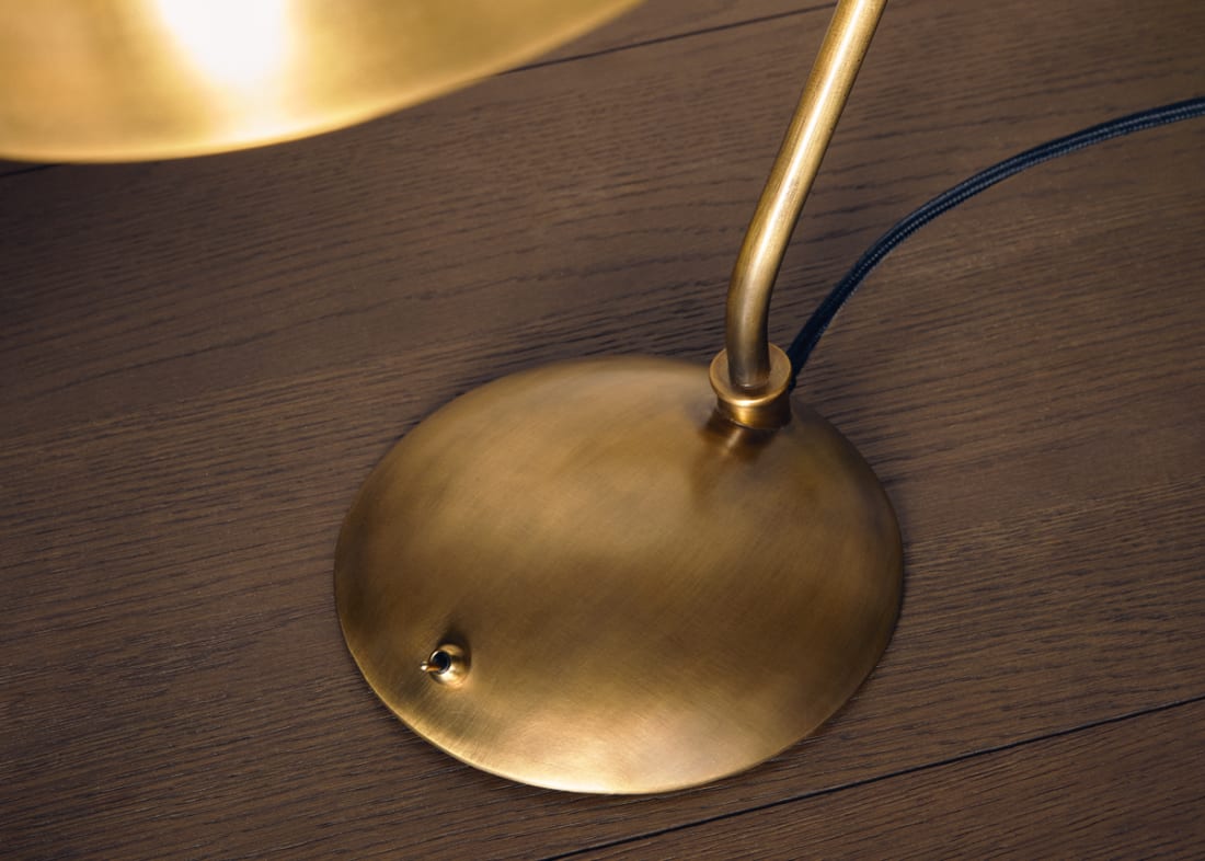 Swoopy Table Lamp - Medium - Vintage Brass