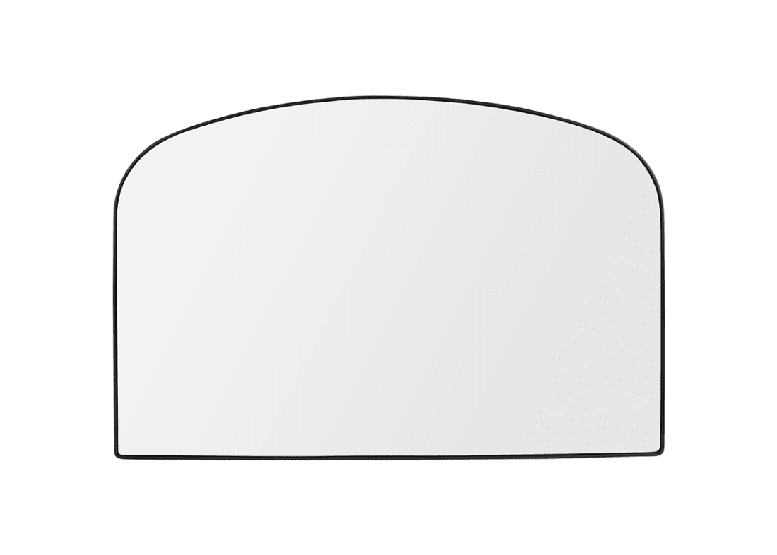 Wide Real Deal Arch Mirror in Blackened Bronze