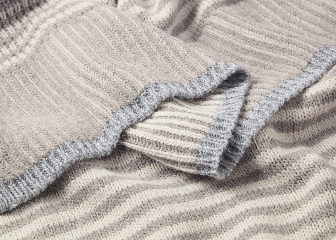 Easy Knit Blanket in Oatmeal