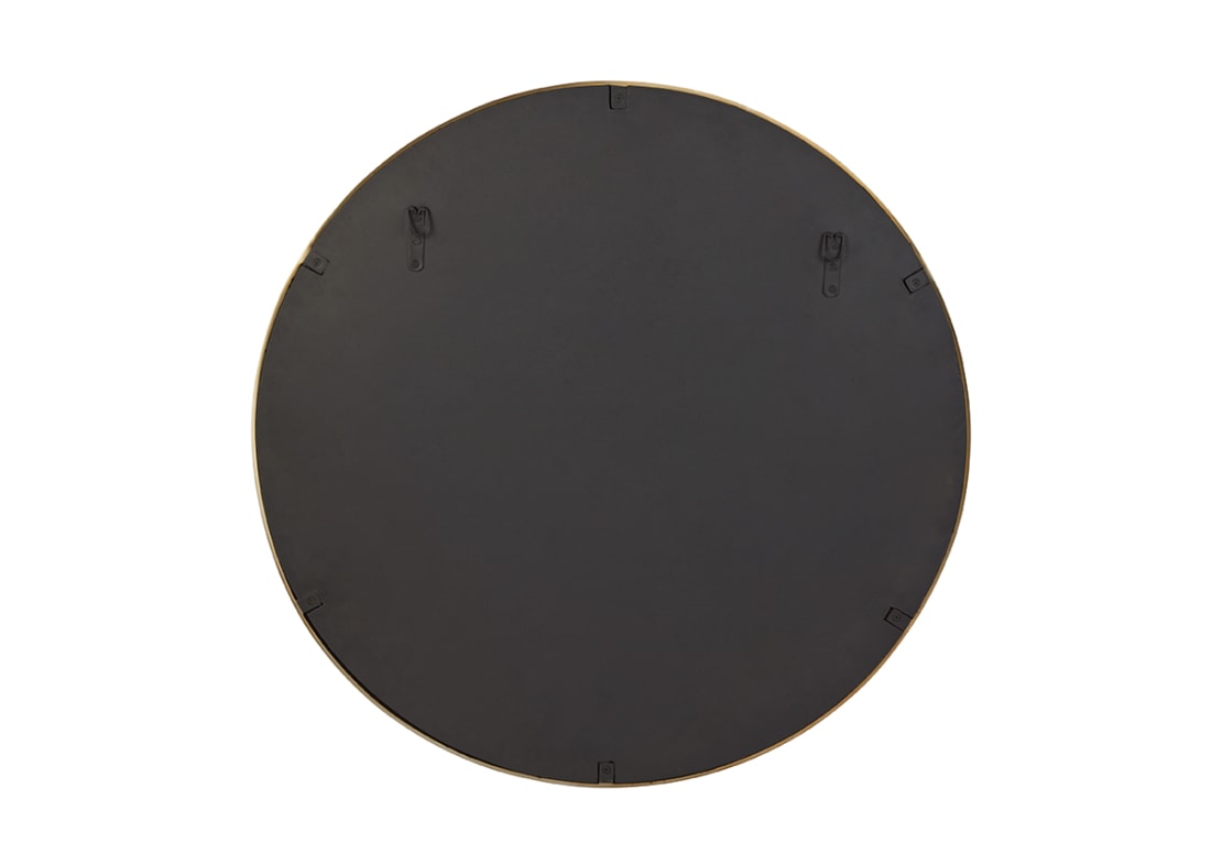 Real Deal Round Medium Mirror in Vintage Brass