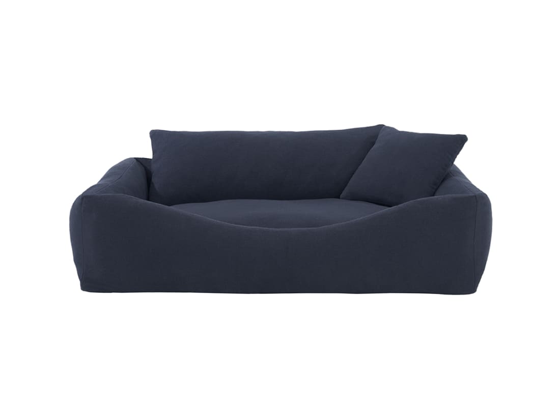 Woofins Medium Dog Bed in Dark Blue