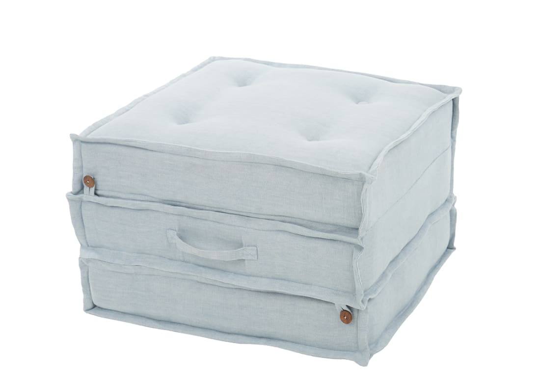 Sleepover Floor Cushion in Light Blue