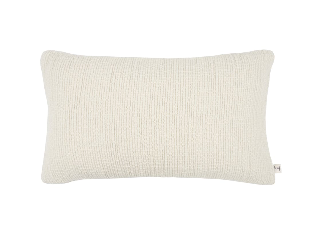 Knitty Stripe Wool Cushion 40 x 66 cm in Dark Blue