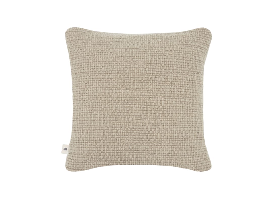 Knitty Wool Cushion 43 x 43 cm in Taupe