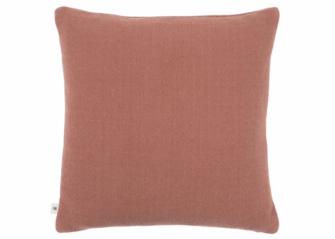 Nuzzler Merino Wool Cushion 60 x 60 cm in Terracotta