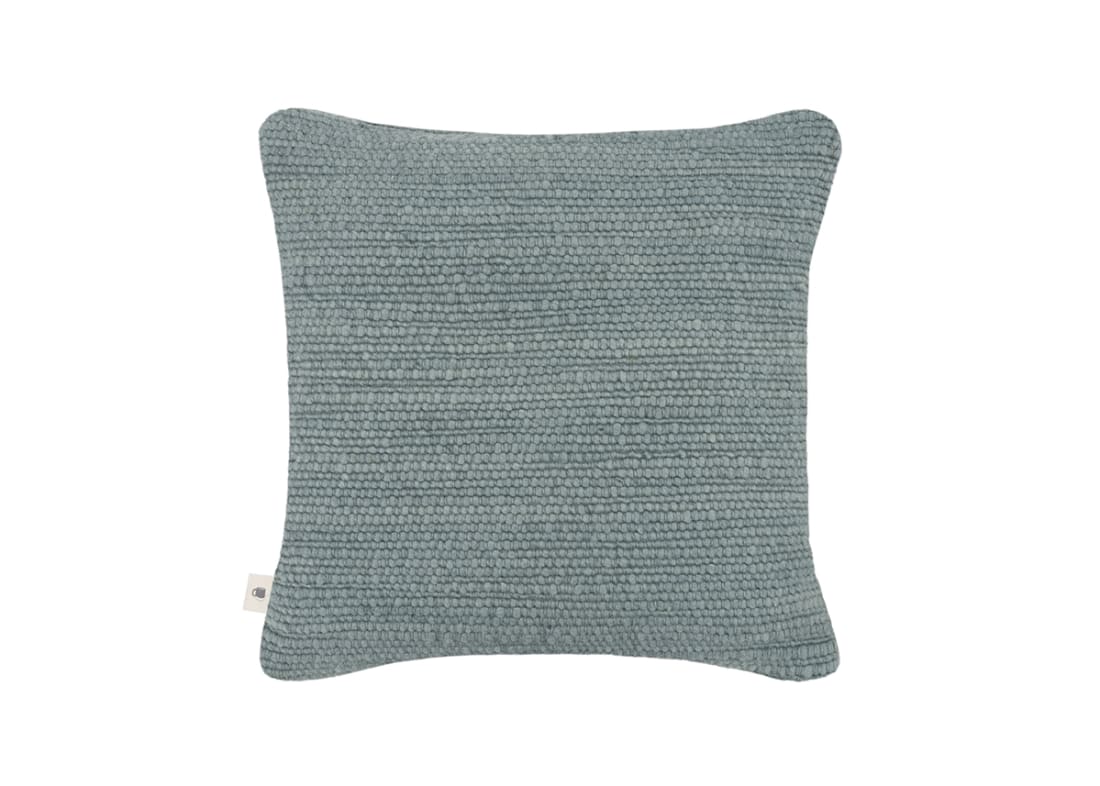 Knitty Wool Cushion 43 x 43 cm in Pale Blue