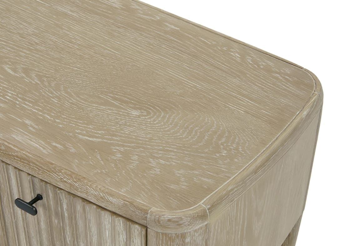 Heyday Media Unit in Whitewashed Oak