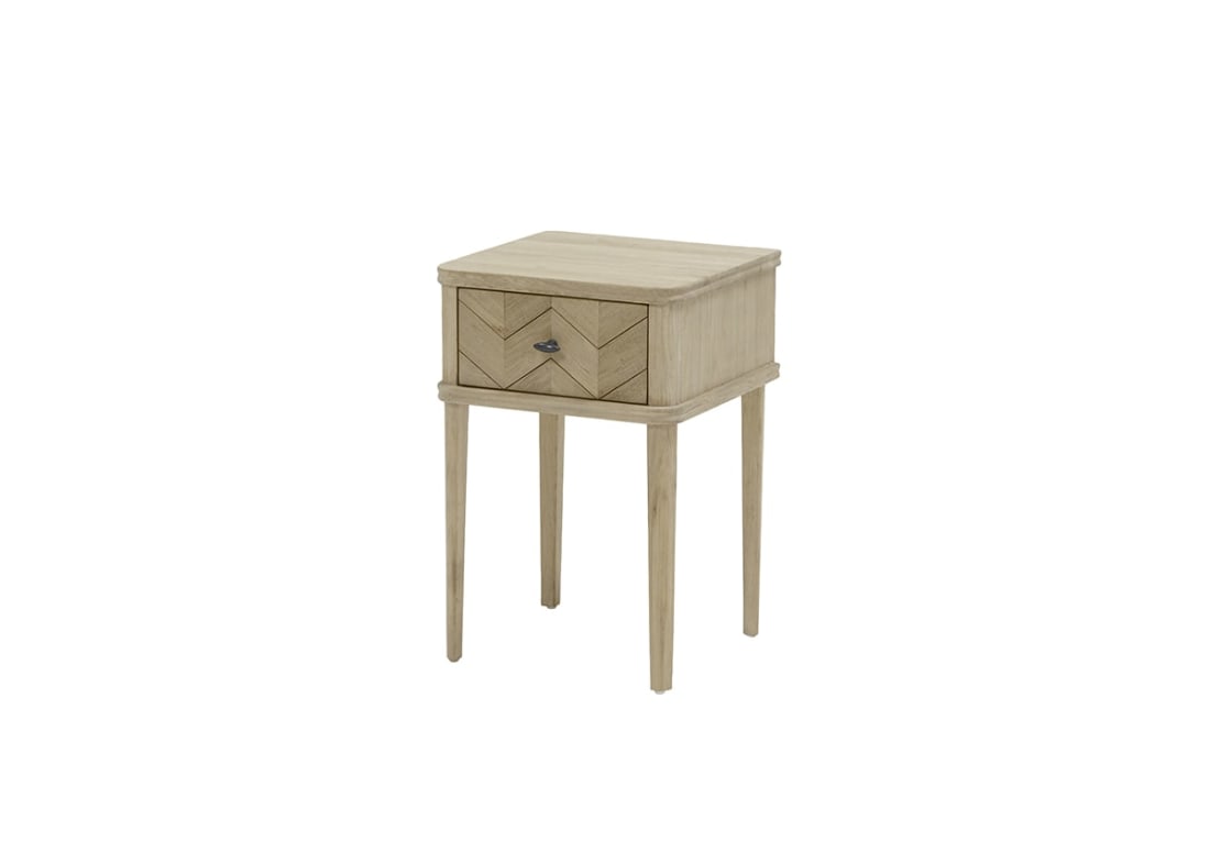 Little Flapper Side Table In Whitewashed Oak IMPORTED FROM NAV