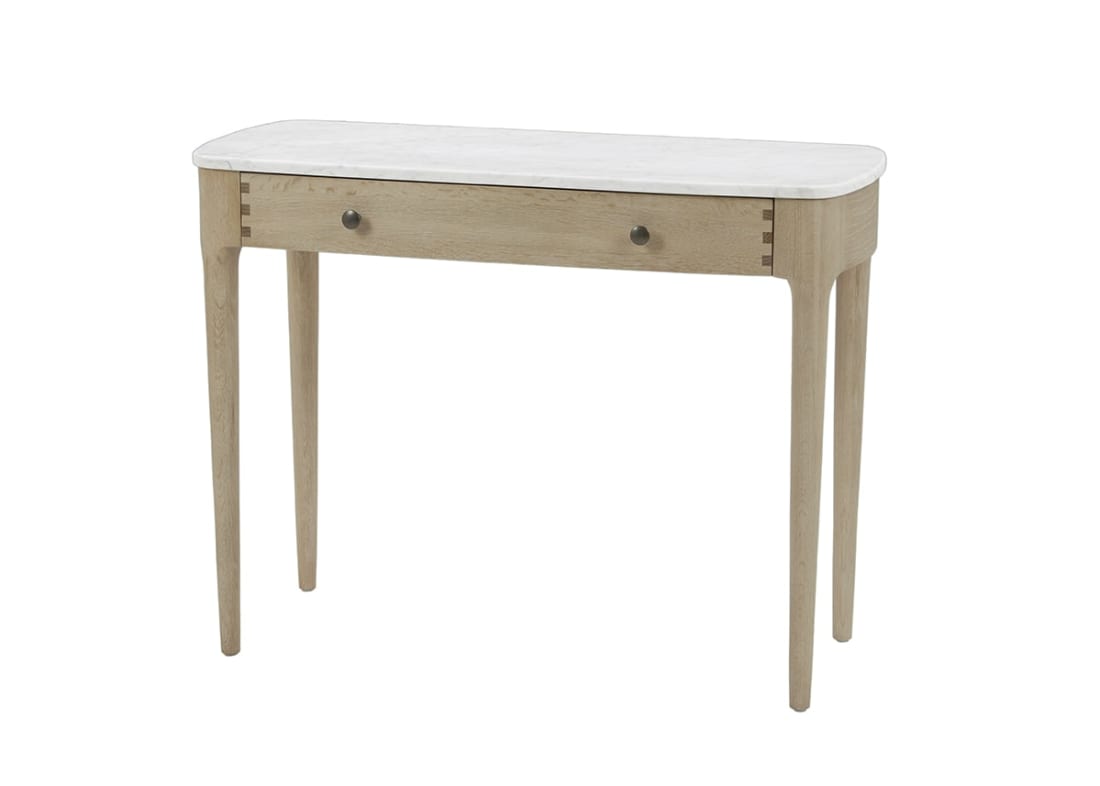 Marmo Desk In Whitewashed Oak IMPORTED FROM NAV