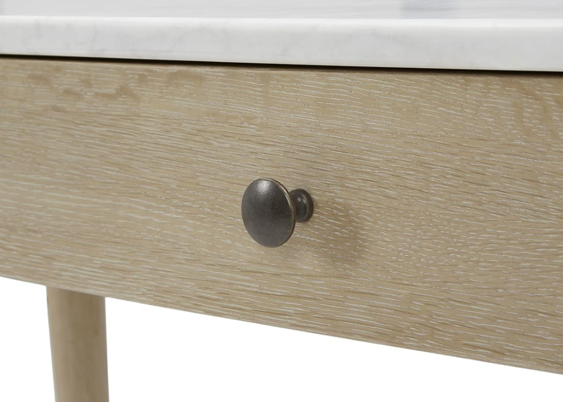 Marmo Desk In Whitewashed Oak IMPORTED FROM NAV