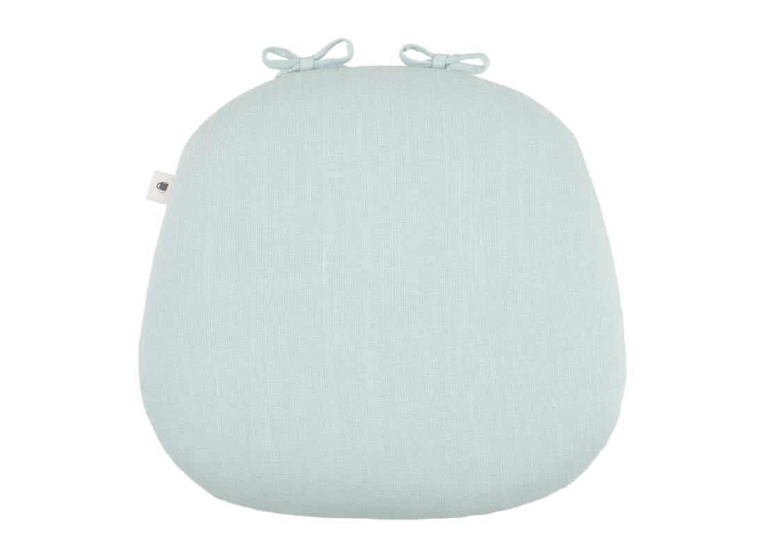 Soft Scoop Linen Seat Pad in Light Blue